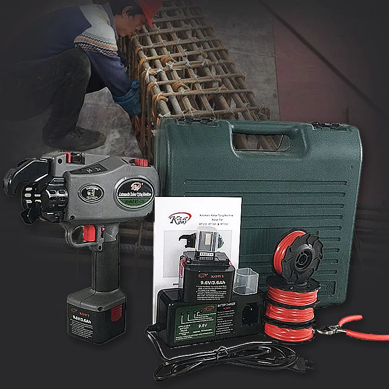 Automatic Cordless Rechargeable Lithium Battery Electric Rebar Tying Machine Tool Set For Building Project Rebar Tier
