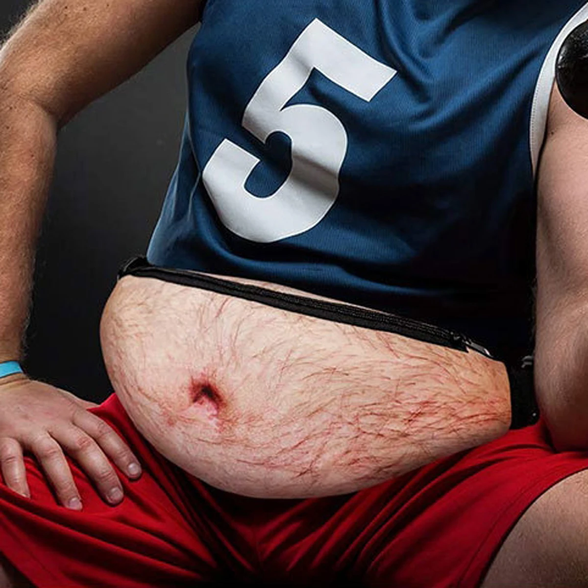 พุงยื่นลดไขมันกระเป๋าคาดเอวลายพุงป้องกันการล่วงละเมิดสุดสร้างสรรค์และแปลกกระเป๋าคาดเอวลายพุงกระเป๋าคาดอกหนังคลุมหน้าท้อง