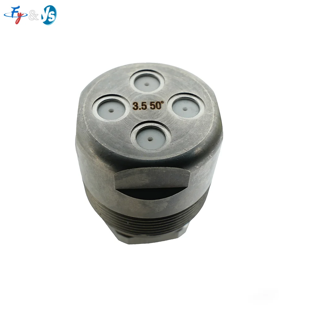 4 Holes Snow Making Nozzle Stainless Steel Body Ceramic Core Snow Gun Tip High Pressure Atomizing Spray Nozzle For Snow Machine