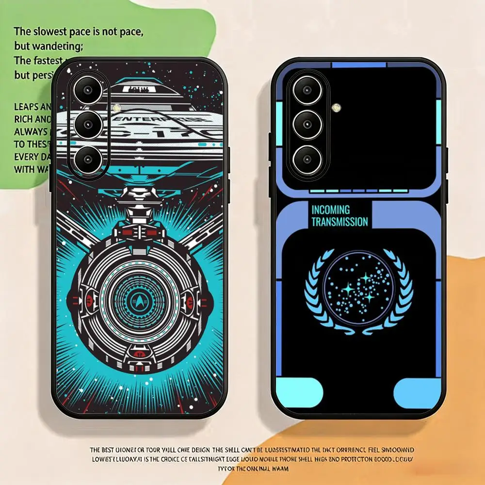 Luxury Technology Hot star trek ships Phone Case For Samsung Galaxy S26 S25 S24 S23 S22 S21 S20 Plus Ultra Note20 Soft Black
