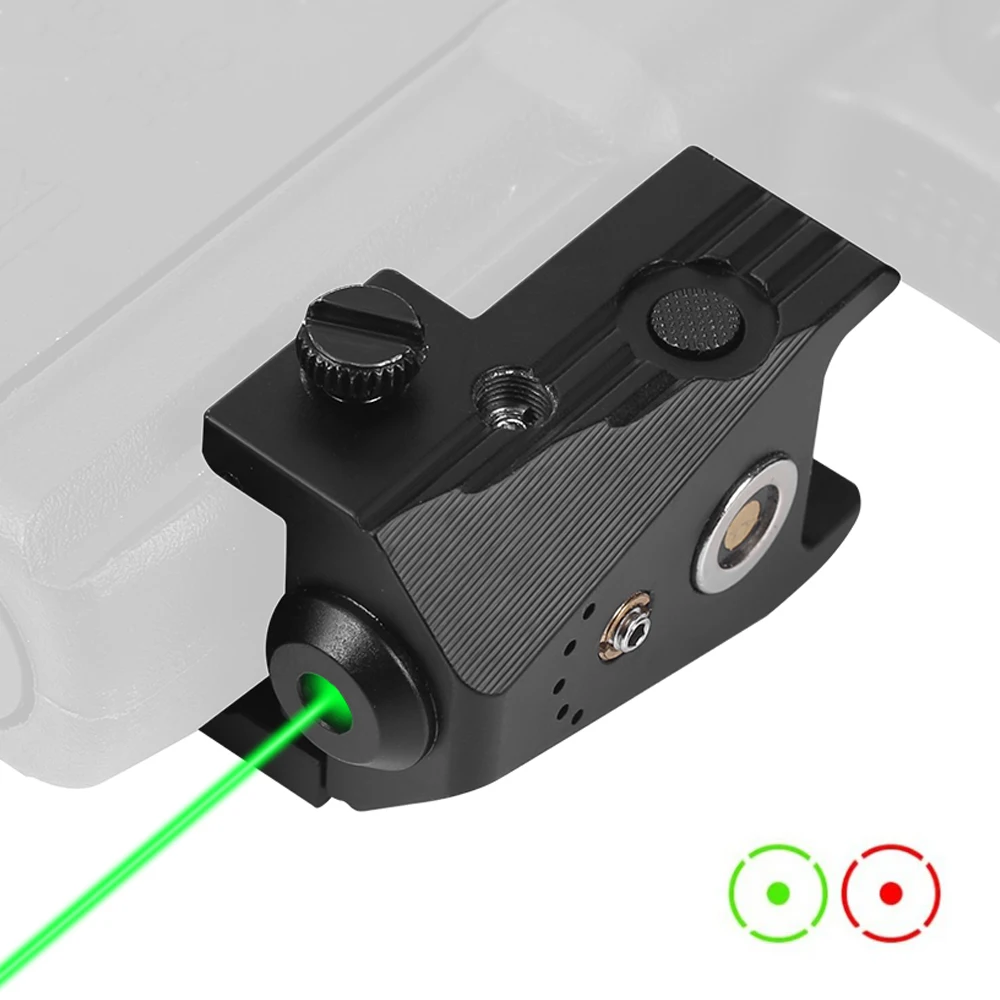 Tactical Red Green Laser Sight Magnetic Rechargeable Weapon Laser Sight for Rifle Handgun Pistol Airsoft Gun Shooting Laser