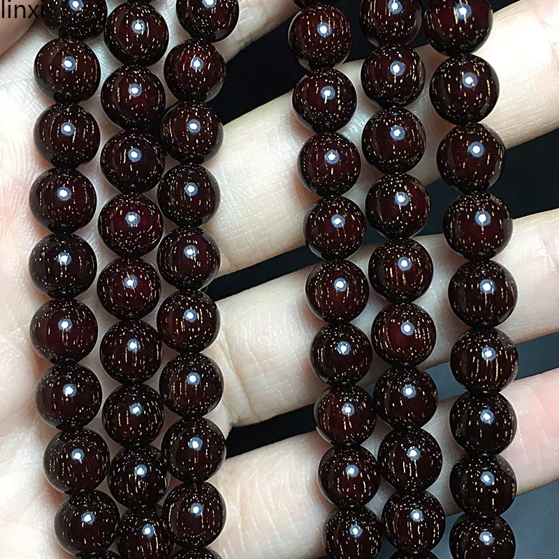 

Indian Small Leaf Red Sandalwood 0.Full Buddha Beads Bracelet Men And Women