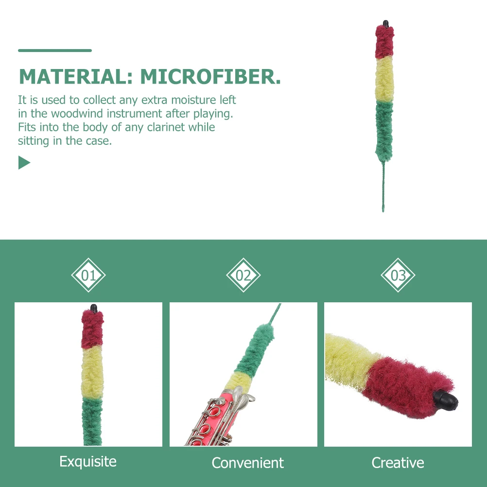 

Clarinet cleaner Clarinet romover Clarinet brush Clarinet cleaning brush Multicolor clarinet brush