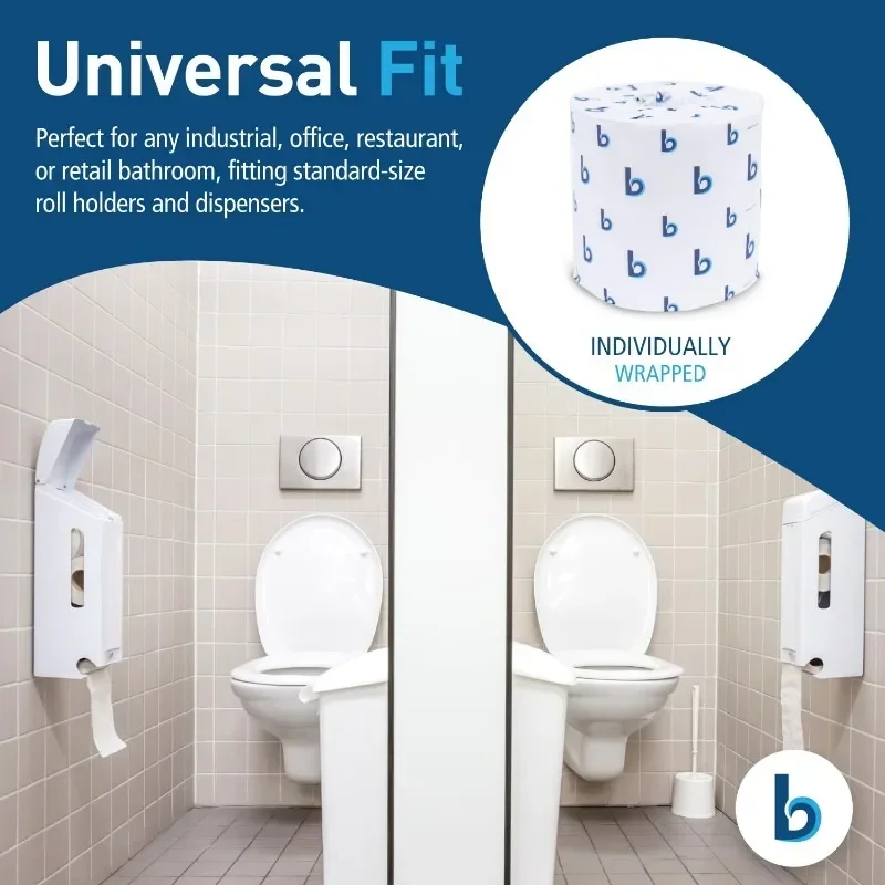 Hot Sale.Hot Sale.B6144 2-Ply Septic Safe Toilet Tissue - White (96/Carton).Limited time promotion.Free Delivery. image 5
