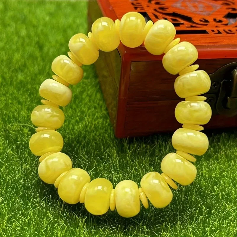 Elegant Resin Jewelry Stone Bracelet Natural Honeycomb Design