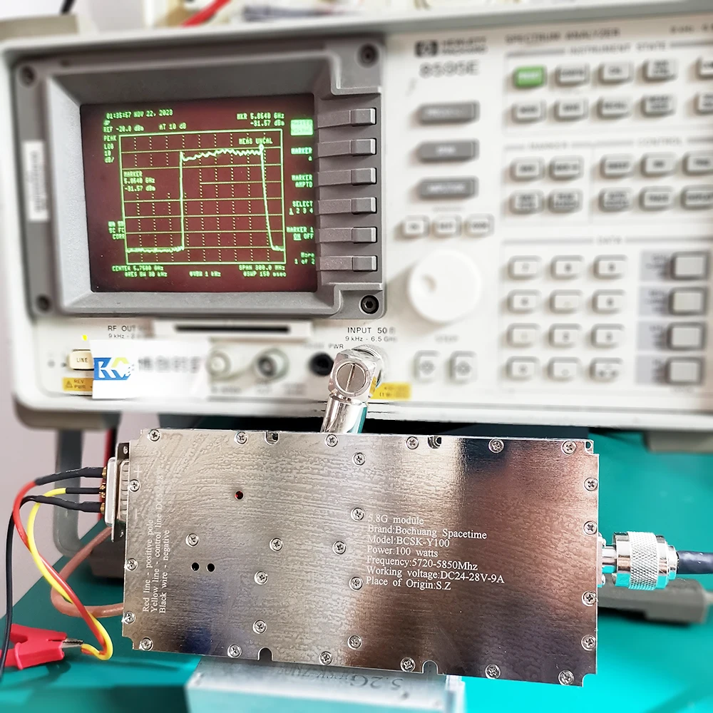 BCSK-Y100 Anti Drone Signal Module 5.8Ghz 100W 5720MHZ-5850MHZ Power Amplifier  Module