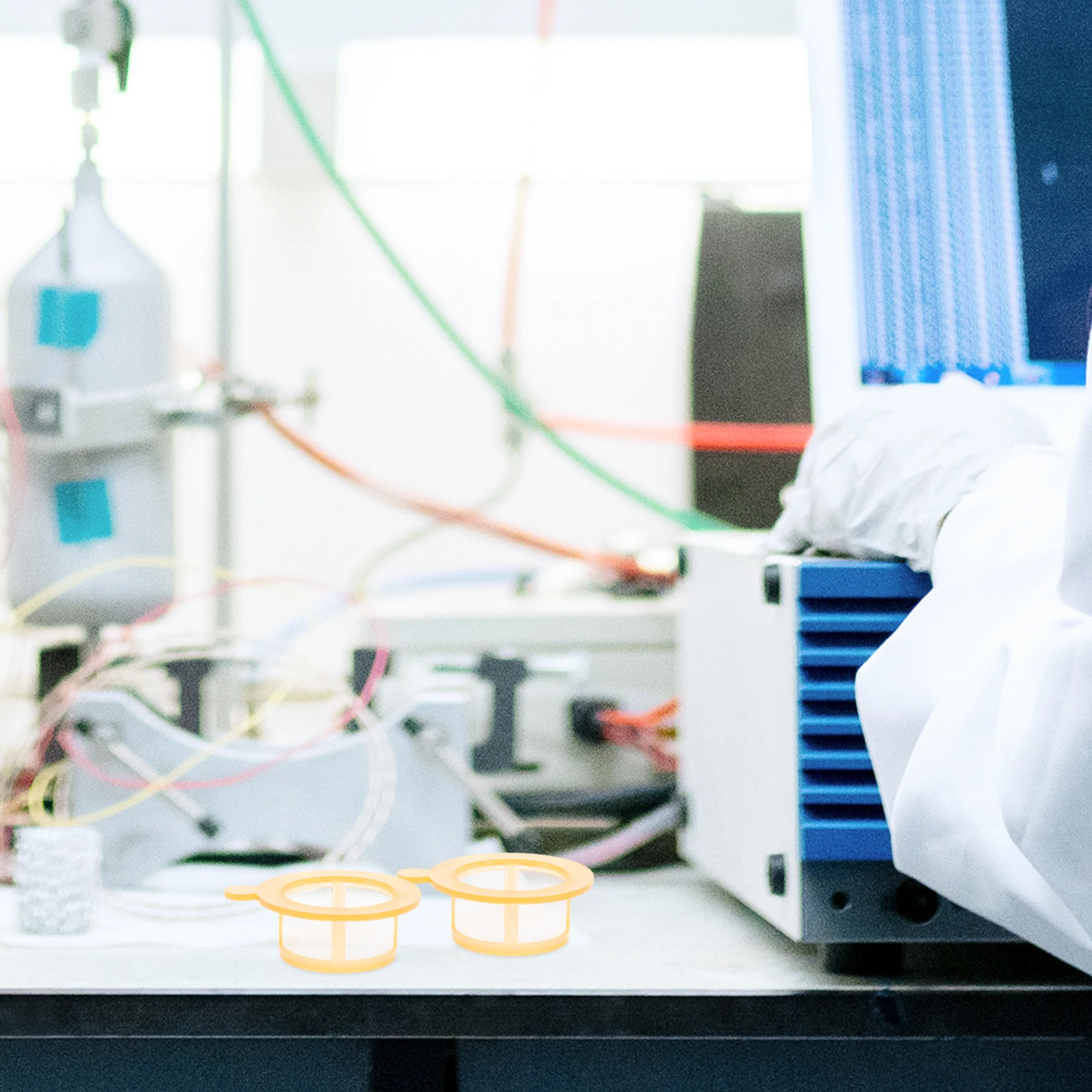 

2 Pcs Cell Filter Sieve Universal Mesh Strainer Lab Strainers Equipment Polypropylene