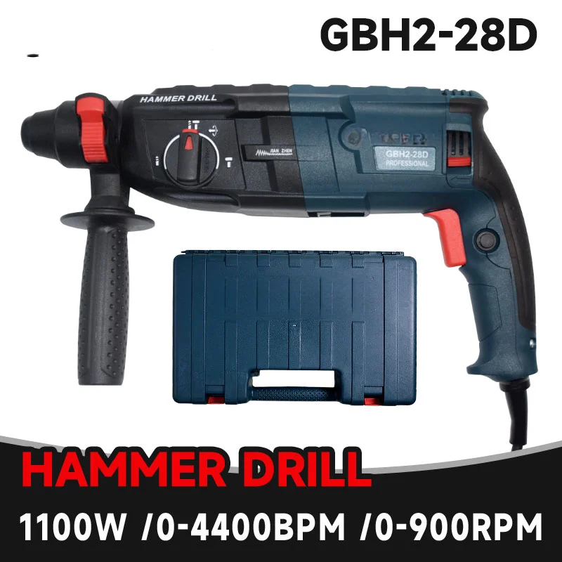 Bosch design 220V Electric Demolition Hammer, Concrete Perforator, Electric Pick, Slotting Machine, Heavy Duty Power Tool
