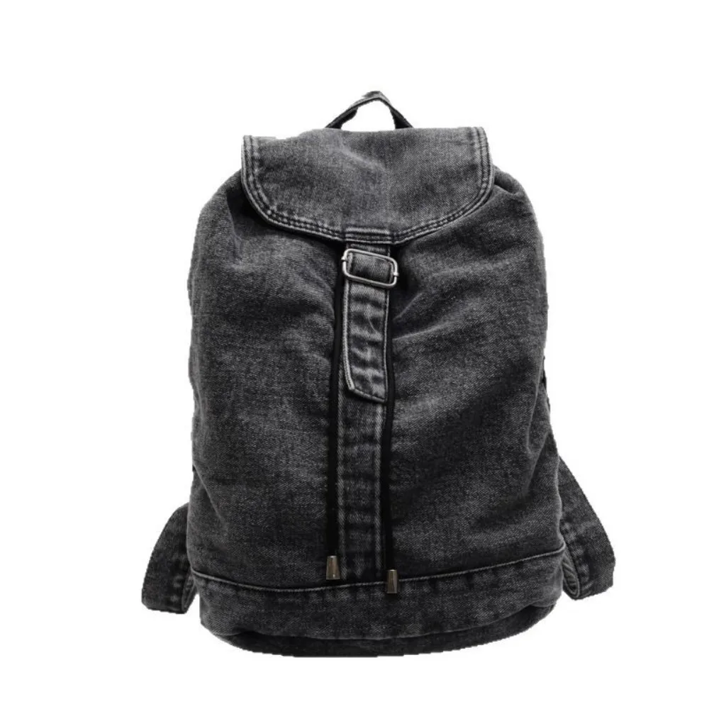 Zaino in denim moda di alta qualità Zaino da viaggio retrò da cowboy di grande capacità Zaini con cerniera morbida Jeans Bookbags da donna
