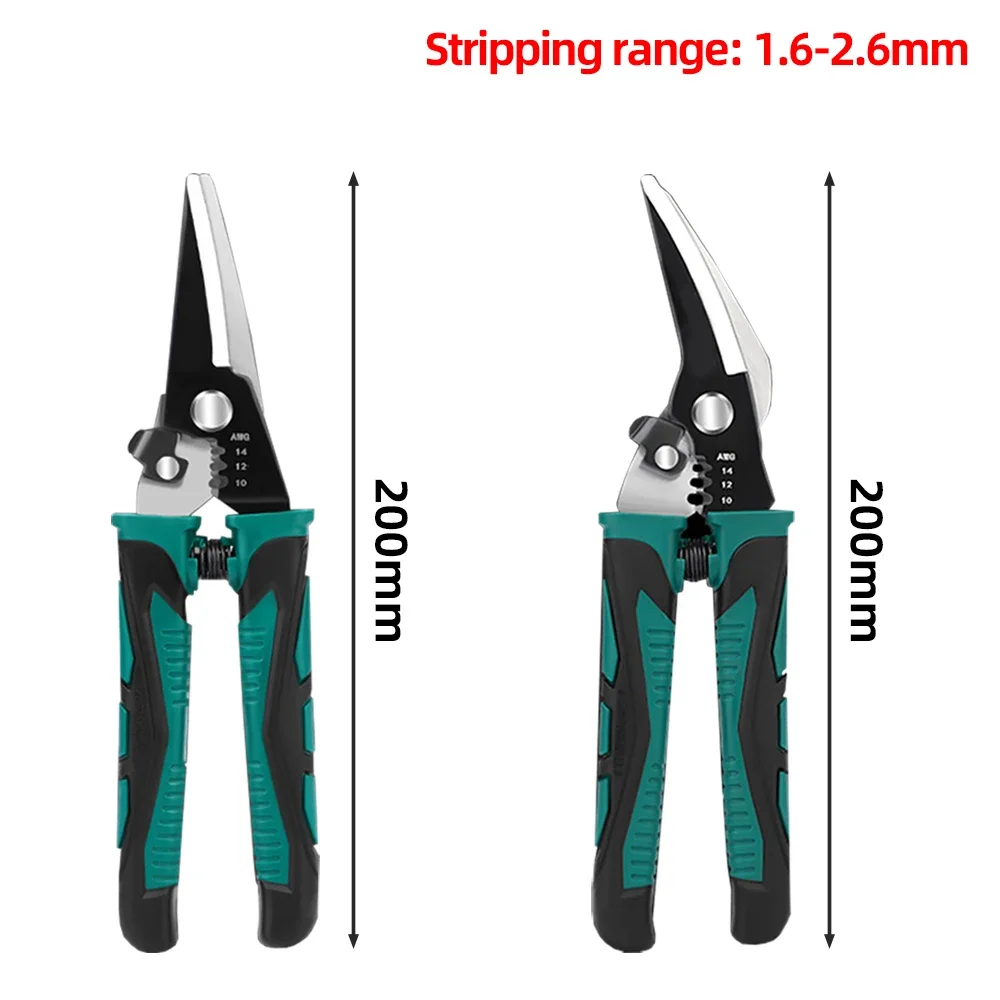 Multifunctional Metal Sheet Cutting Scissor Aviation Snip Straight Cutter Scissor Industrial Professional Hand Tool