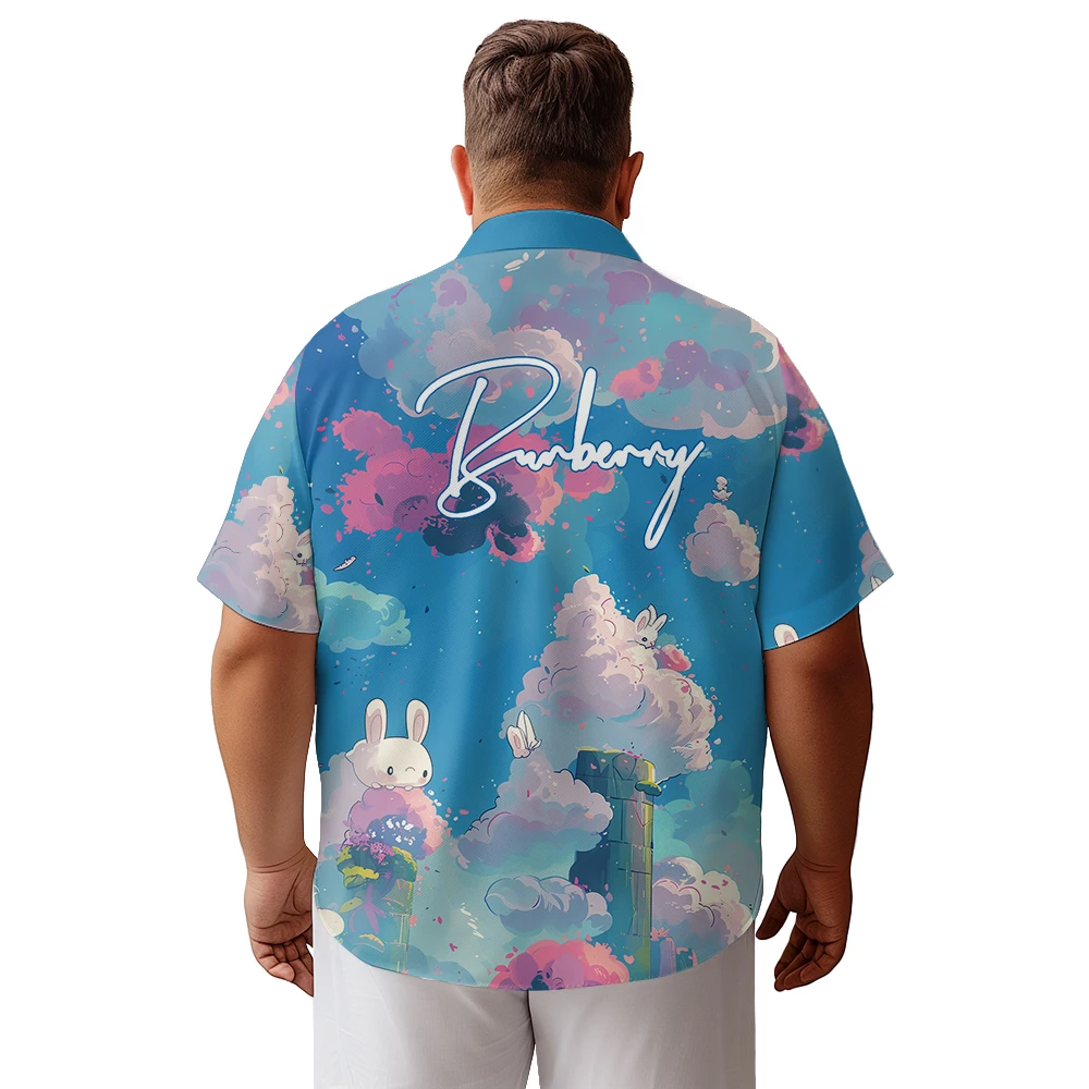 Summer Hawaiian Shirt Streetwear Tops Short Sleeve Clothes Casual Shirts Men Popular Tops Daily Luxury Creative Shirt Chic