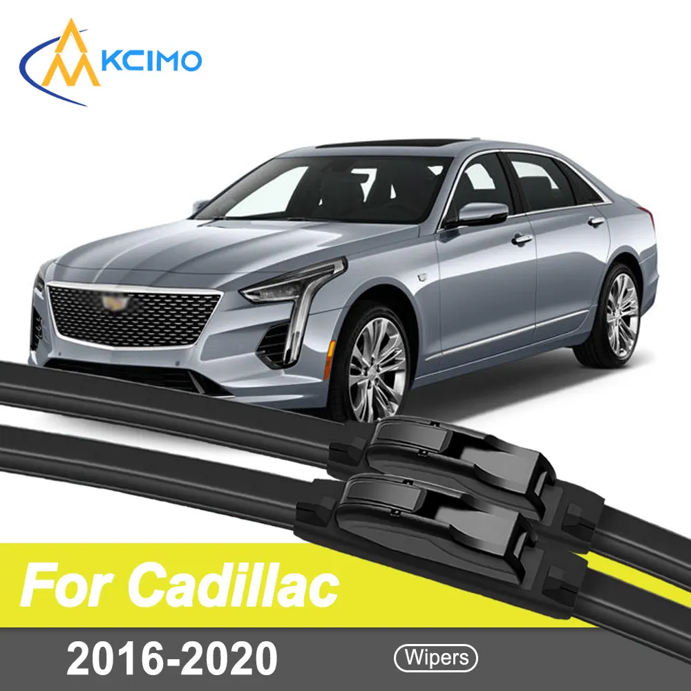 

Premium Wiper Blades for Cadillac CT6 2016–2020 Silent Design 2-Pack Front Windshield Replacement with Rain All-Season