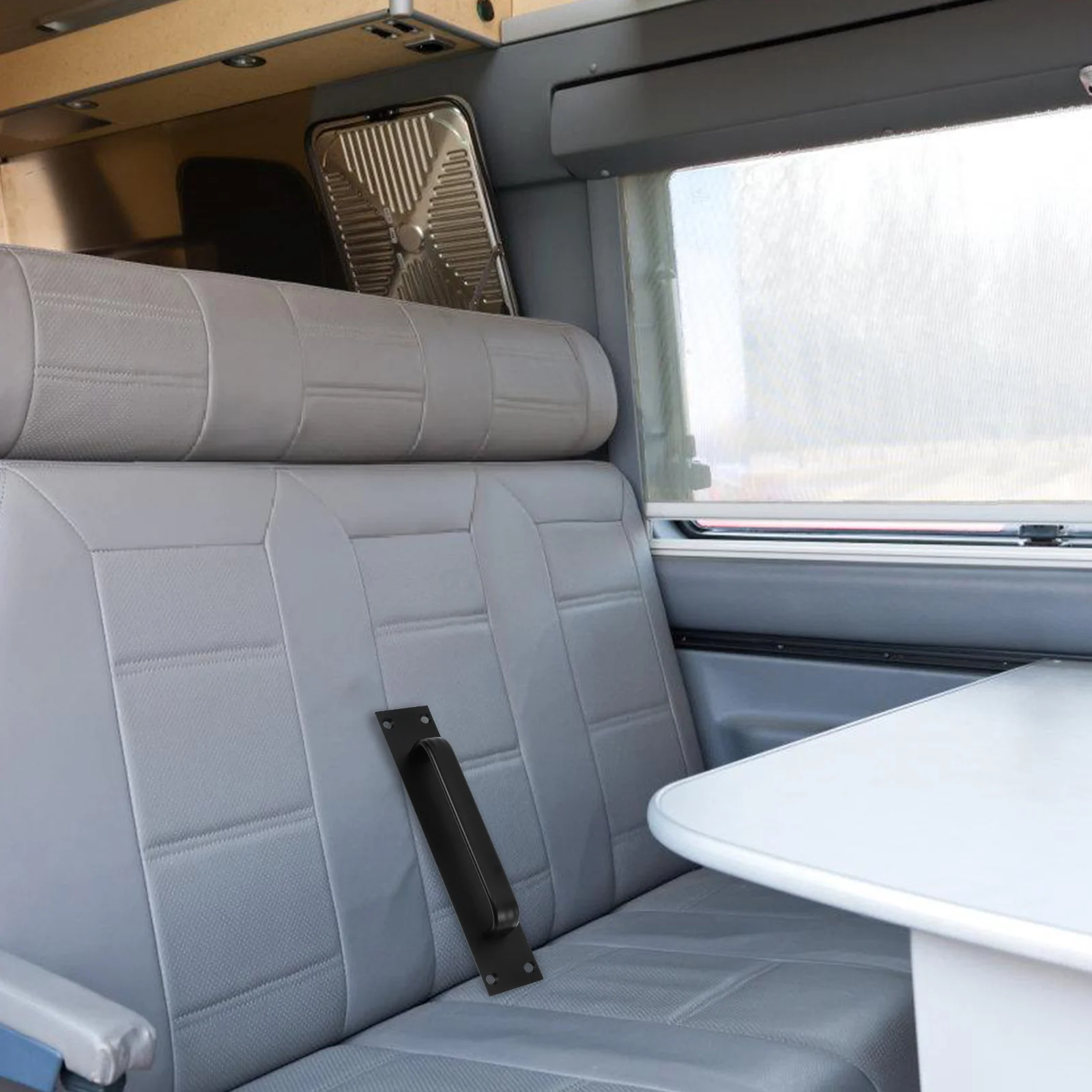 

Aluminum Alloy Closet Door Handles Sliding Barn Door Handle Pull Black Durable Replacement For Trailer Screen Drawer