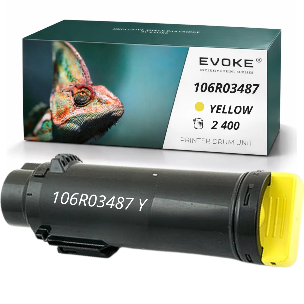 Evoke Compatibele Toner voor Xerox 6510 Y/X6510Y 106R03487 6510Y X6510Y Geel 2400 Pagina's Phaser 6510/6510Vn/6510Vdn/6515Vdni