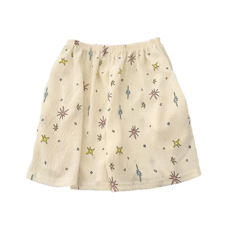 Women Sleep Shorts Cloud Cotton Cartoon Pockets Home Pants Loungewear