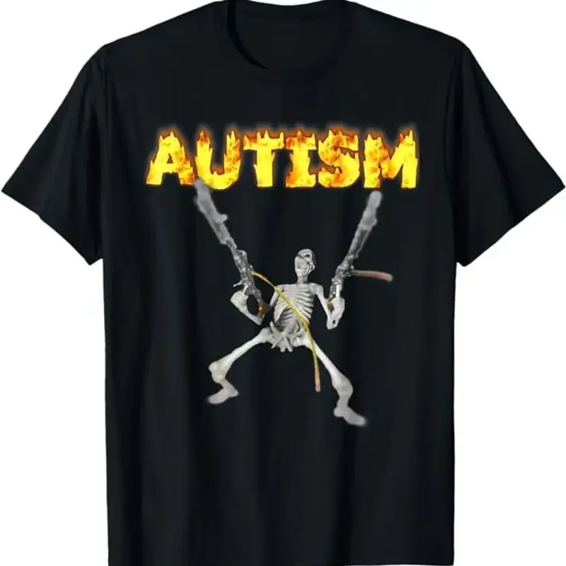 Autism Skeleton Funny Oddly Specific Dank Meme T-Shirt