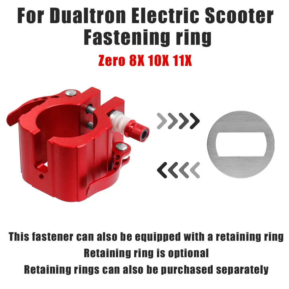 E-Scooter Foldable Clamp Cushion Pad and Metal Gasket Set for ZERO 8X/10X/11X and SPEEDUAL Dualtron Electric Scooter Accessories - view 5