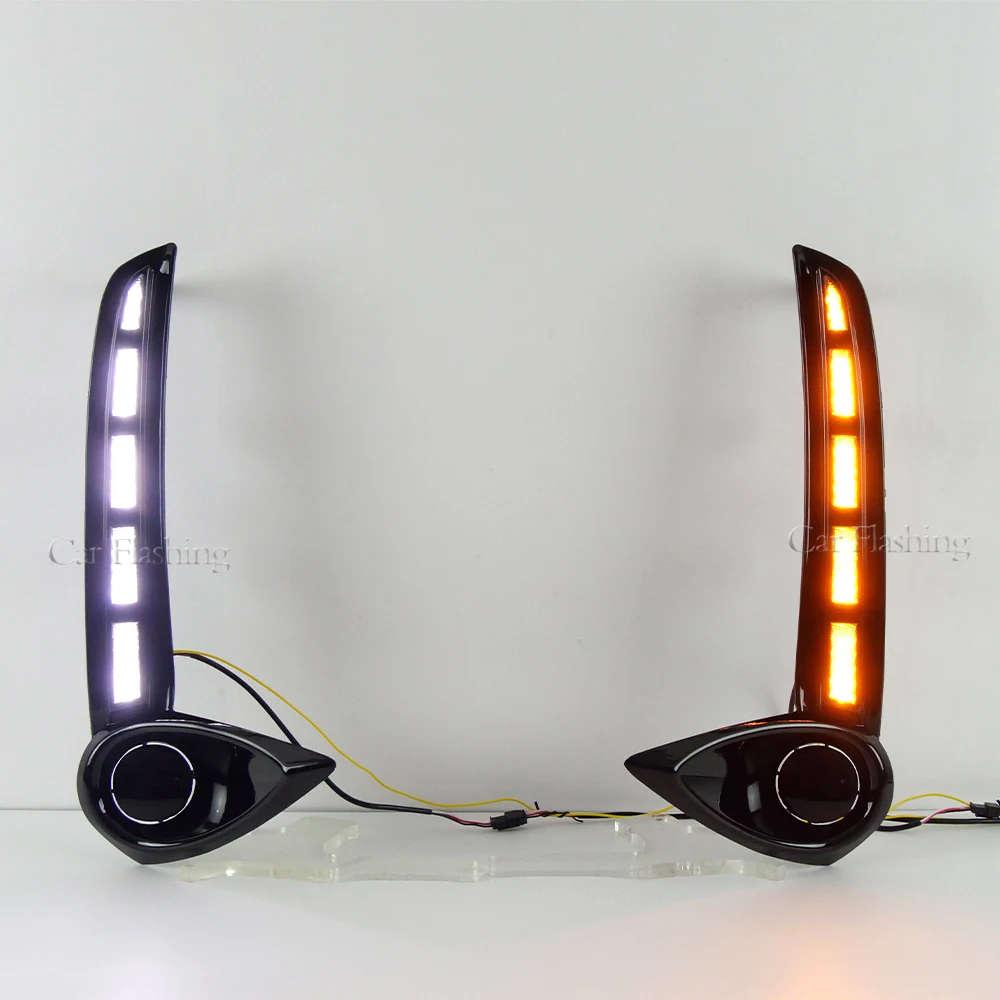 ForCar LED النهار تشغيل ضوء DRL ل UX 200 250h 2019 2020 2021 2022 2023 2024 2025 ضوء النهار مصباح الضباب مع بدوره إشارة #4