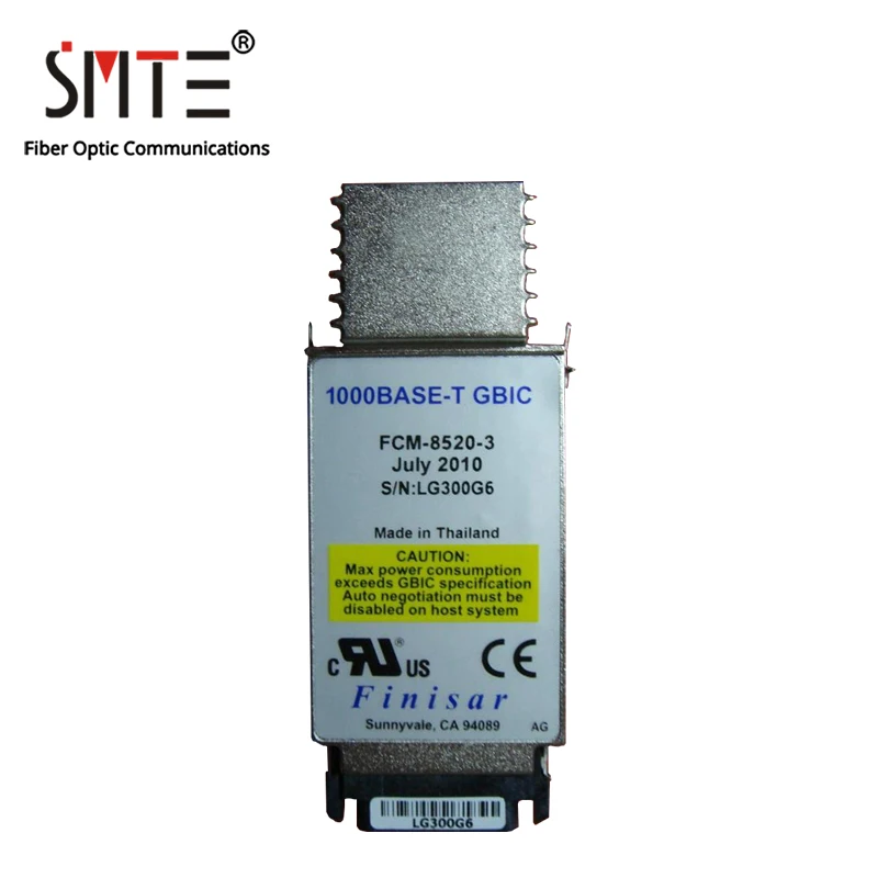 

Finisar FCM-8520-3 1000BASE-T GBIC RJ45 Fiber Optical Module
