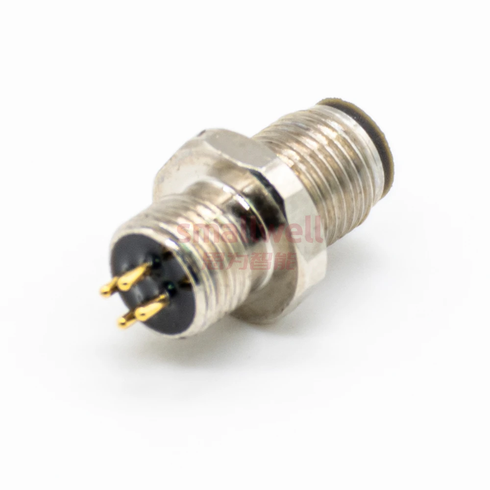 M5 4-core A-pin panel installation socket board front installation unshielded plug board opening size M5