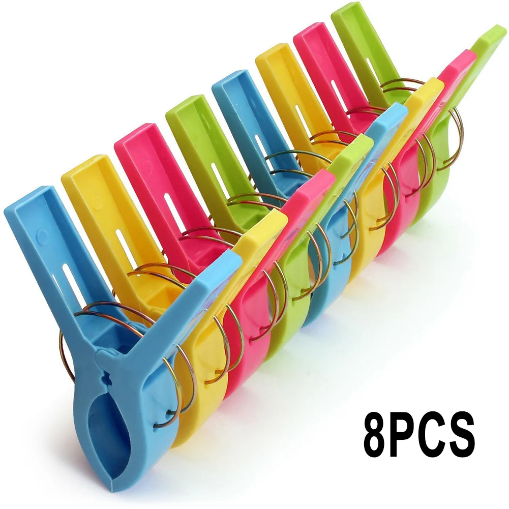 Our Strong and Sturdy Beach Towel Clips are Perfect for Holding Your Towel in Place Available in Multiple Pack Sizes!