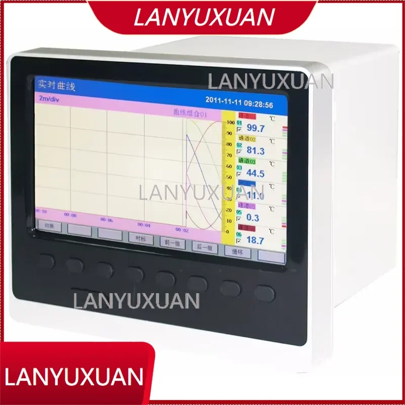 48 LED Colorful Display USB Paperless Temperature Controller Recorder with RS485 Data Logger OEM ODM