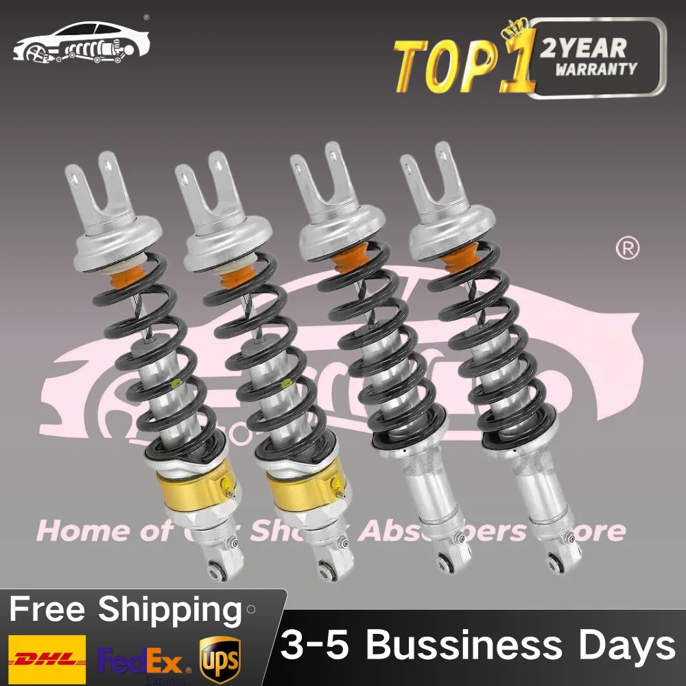 4 Pieces Front Rear Left and Right Shock Strut Assys with Lift For Lamborghini Aventador LP700 2012-2017 470412019P 470412019K