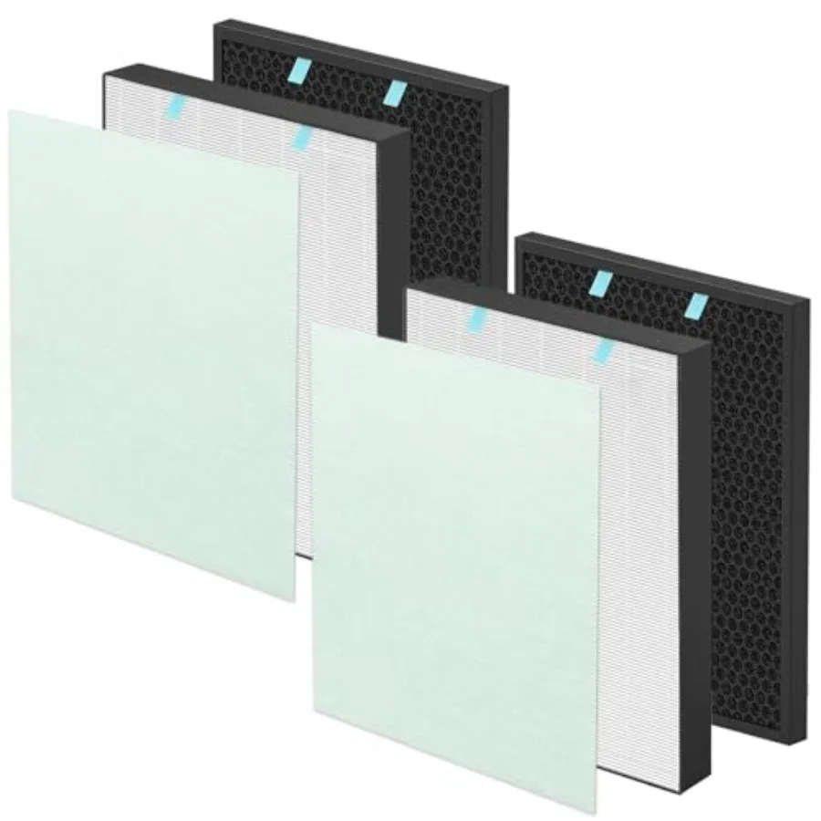 

s Replacement Air400 Filter for Bissell Air400 air purifier, HEPA Activated Carbon Pack 3365, Include 252 True Filters and Pre-