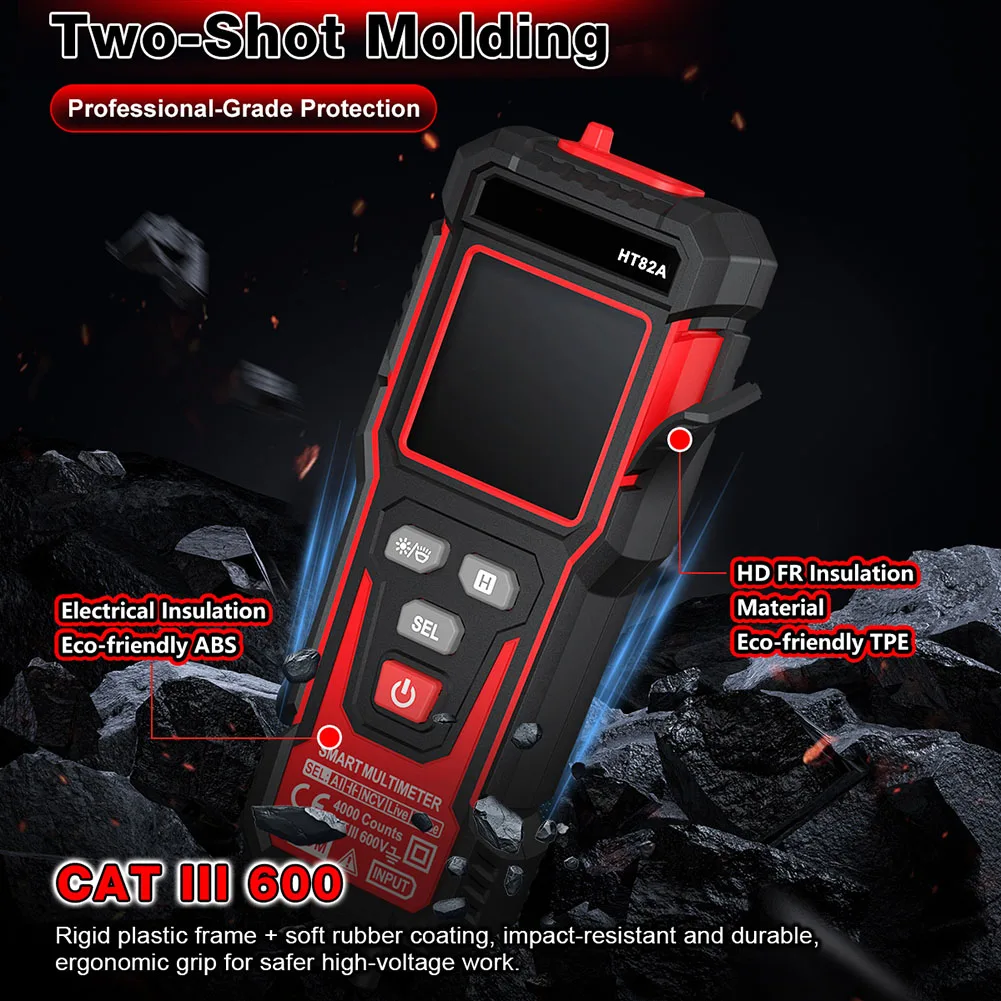 

NCV Tester Digital Multimeter For Electrical Repair Input Polarity Indication Low Battery Indication For Home Repair