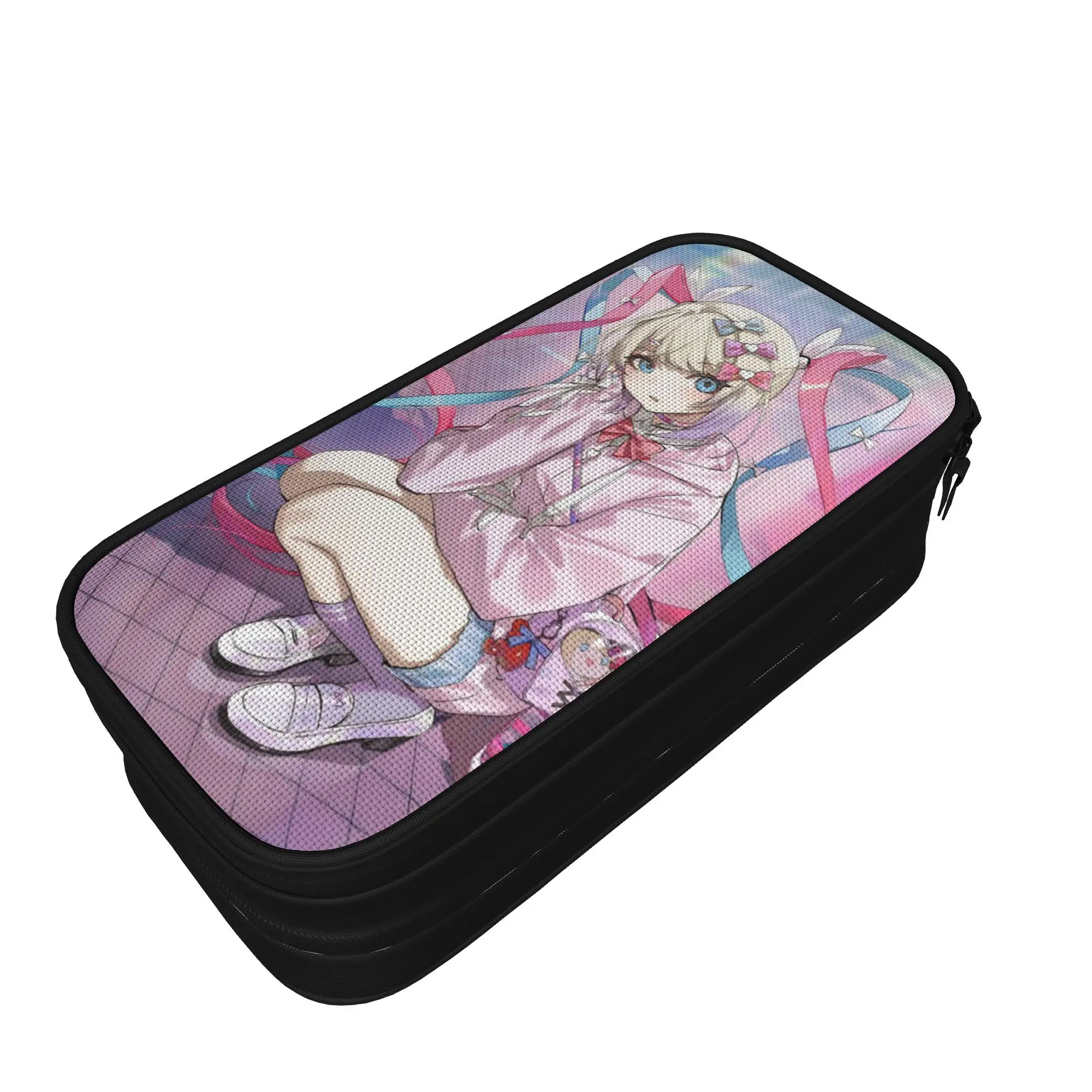 OMG kawaii Angel Pencil Case Fashion  Anime Game Pen Box Bags Student Big Capacity School Supplies Cosmetic Pencilcases