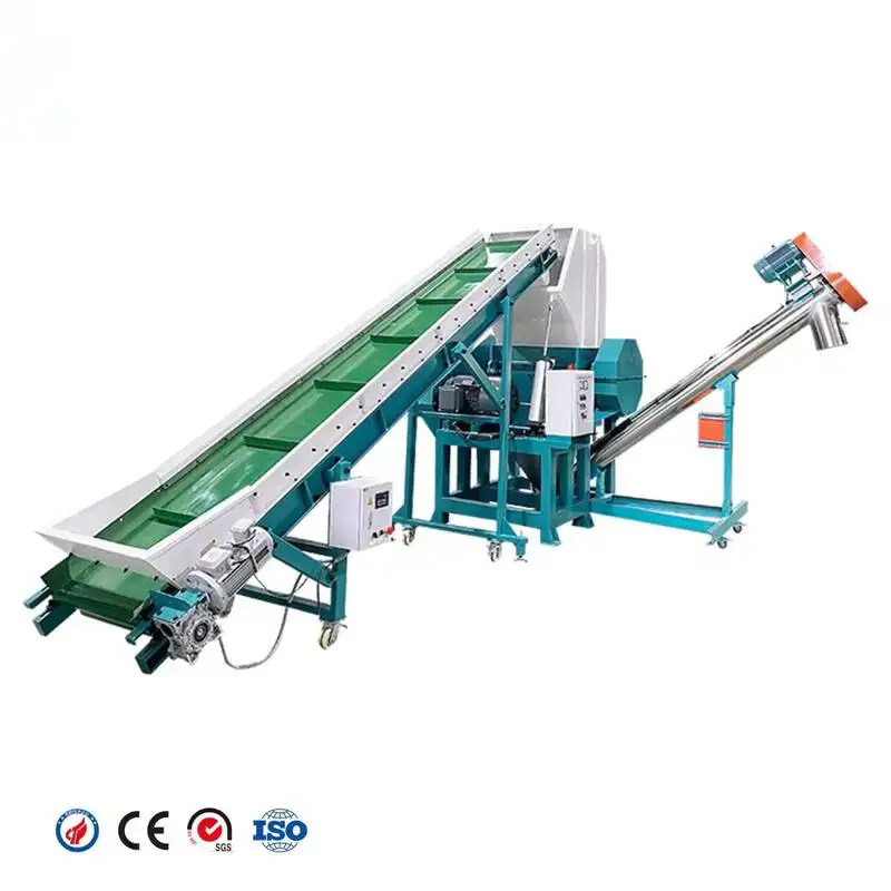 

Измельчитель для переработки пленки HDPE и бутылок из ПЭТ, дробилка для пластика с сертификатом CE, мобильная молотковая дробилка