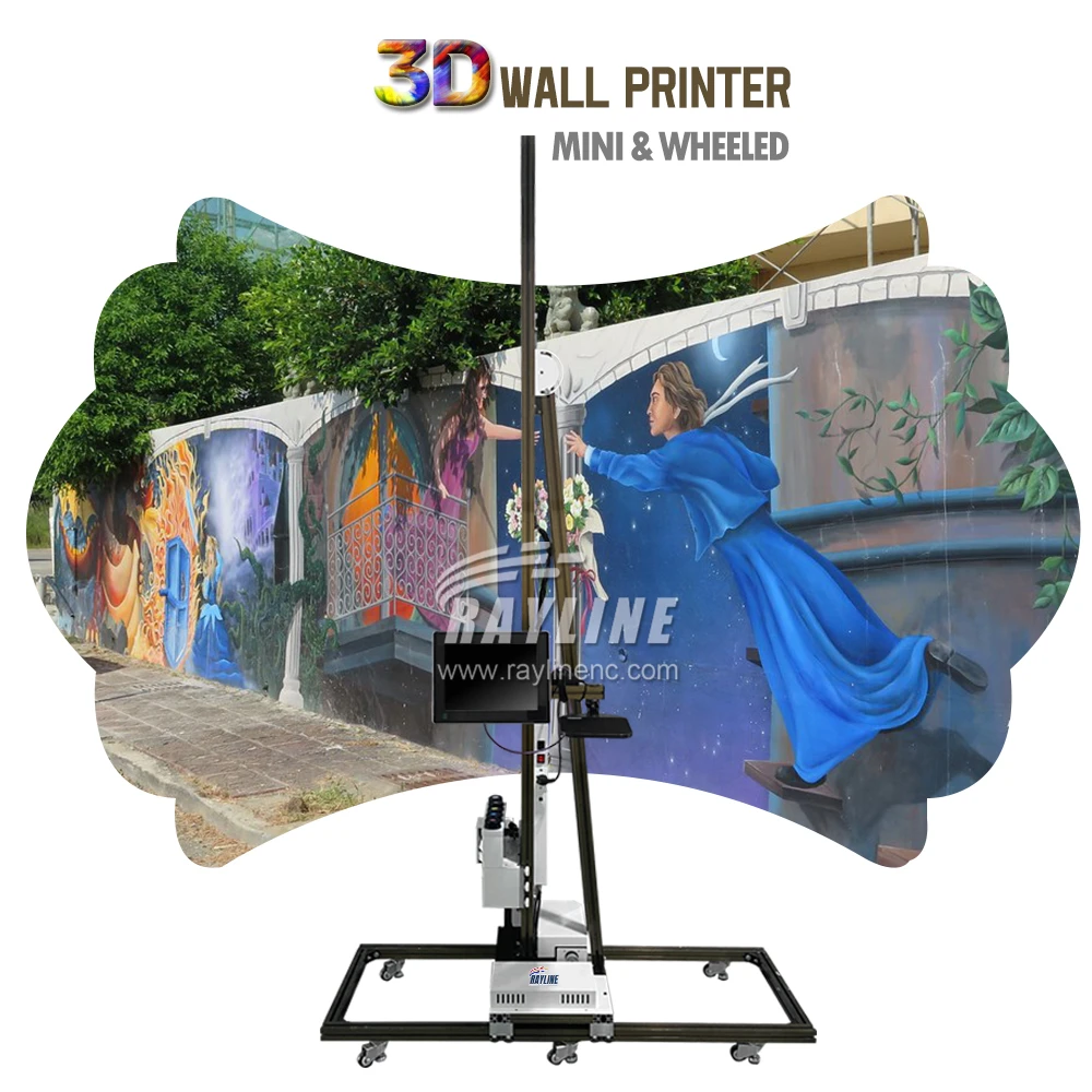 Portable 3d Vertical Uv Wall Inkjet Printer For Wall Mural Indoor Outdoor Direct To Wall Printer Printing Machine 3d Painting