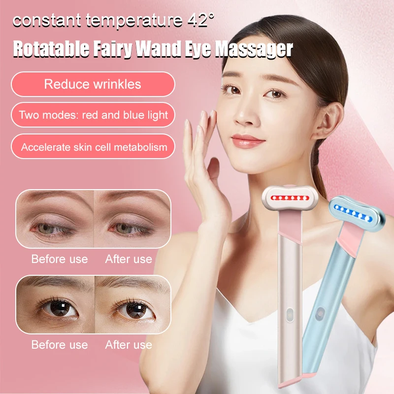 Draaibaar oogschoonheidsapparaat oogschoonheidsapparaat verheldert de huidskleur Oogcrème Introductie minimaliseren rimpels Schoonheidsoogmassager