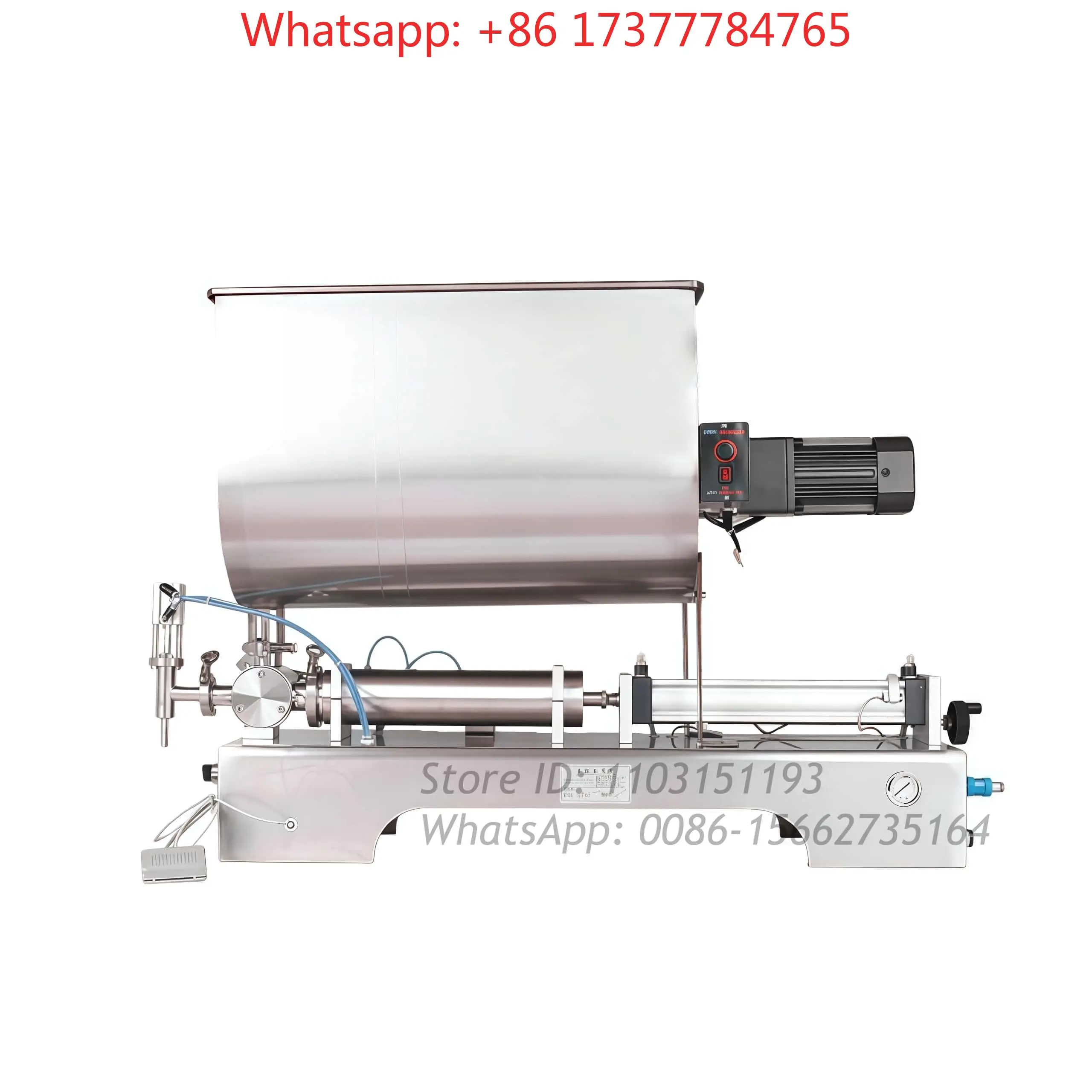 Plastic Bottle & Jar Filling Machine, Auto U-Shaped Mixer for Drinks, Sauces, Peanut Butter and Oil
