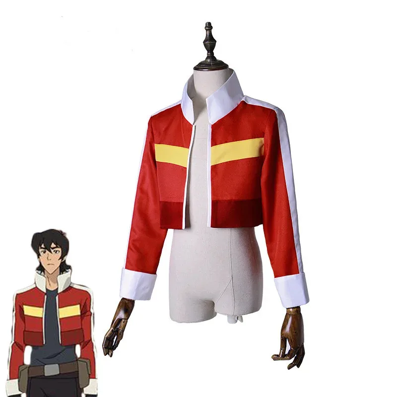 Voltron: Giacca rossa del leggendario difensore Keith per donna uomo Costume cosplay di Halloween Top Coat Outfit