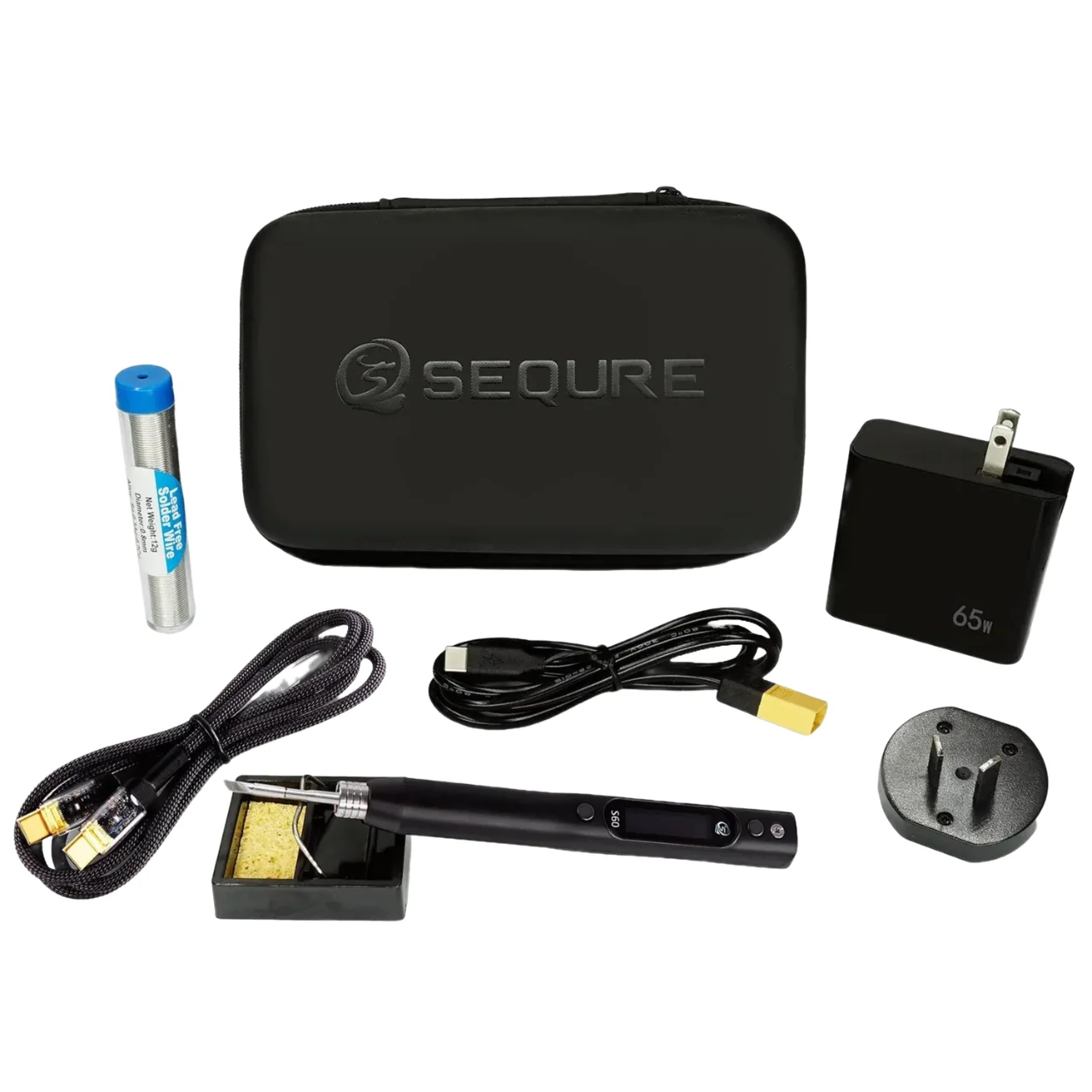 Sequre Portable S60p Electric Soldering Iron Pd|qc|dc|pps Powered 60w Anti-static Precision Repair Tool Compatible With C210 Tip