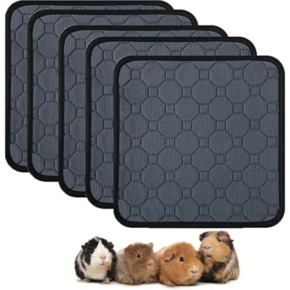 Guinea Pig Cage Lining Washable Guinea Pig Skin Pad Reusable and Non Slip Urinary Pad for Guinea Pig Cat Dog Bed Small Animal