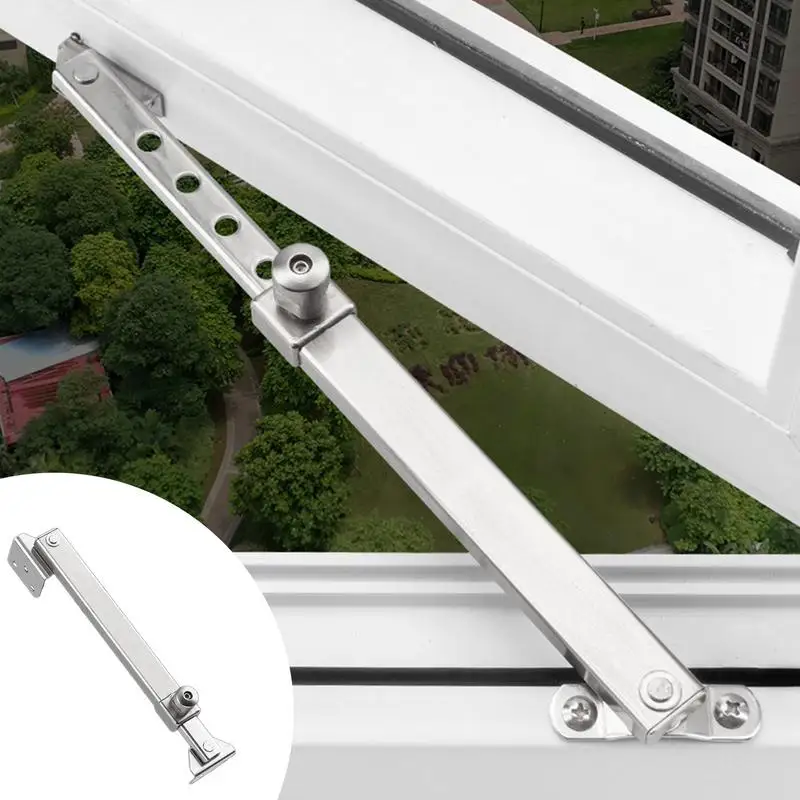 Window Stay Hinge Stainless Steel Casement Stay Lock Window Accessories Easy Installation Casement Window Latch For Children's