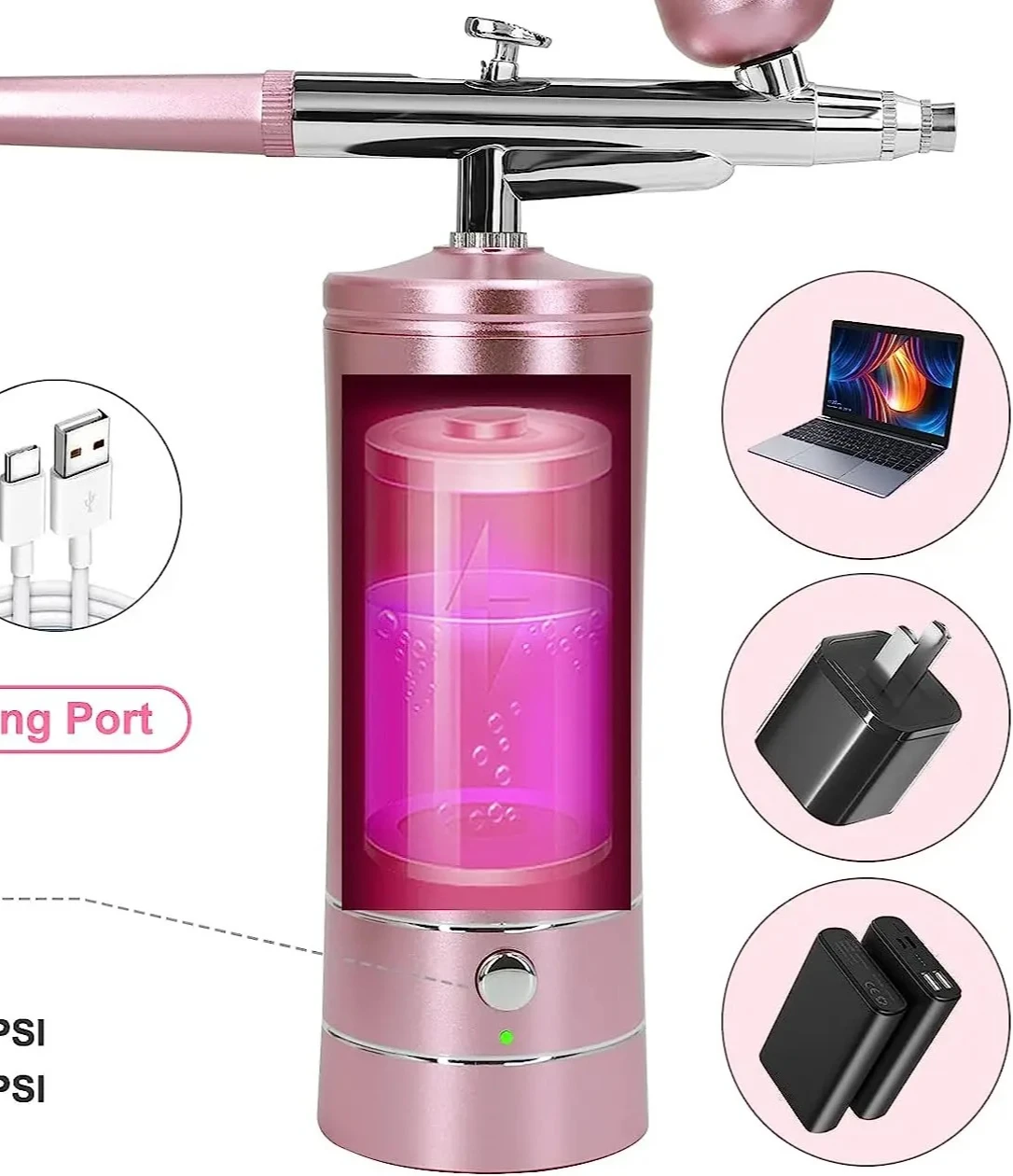 

Поддержка тонкого рисунка, таких как наклейки для бровей, профессиональный пистолет-распылитель, набор для рисования ногтей