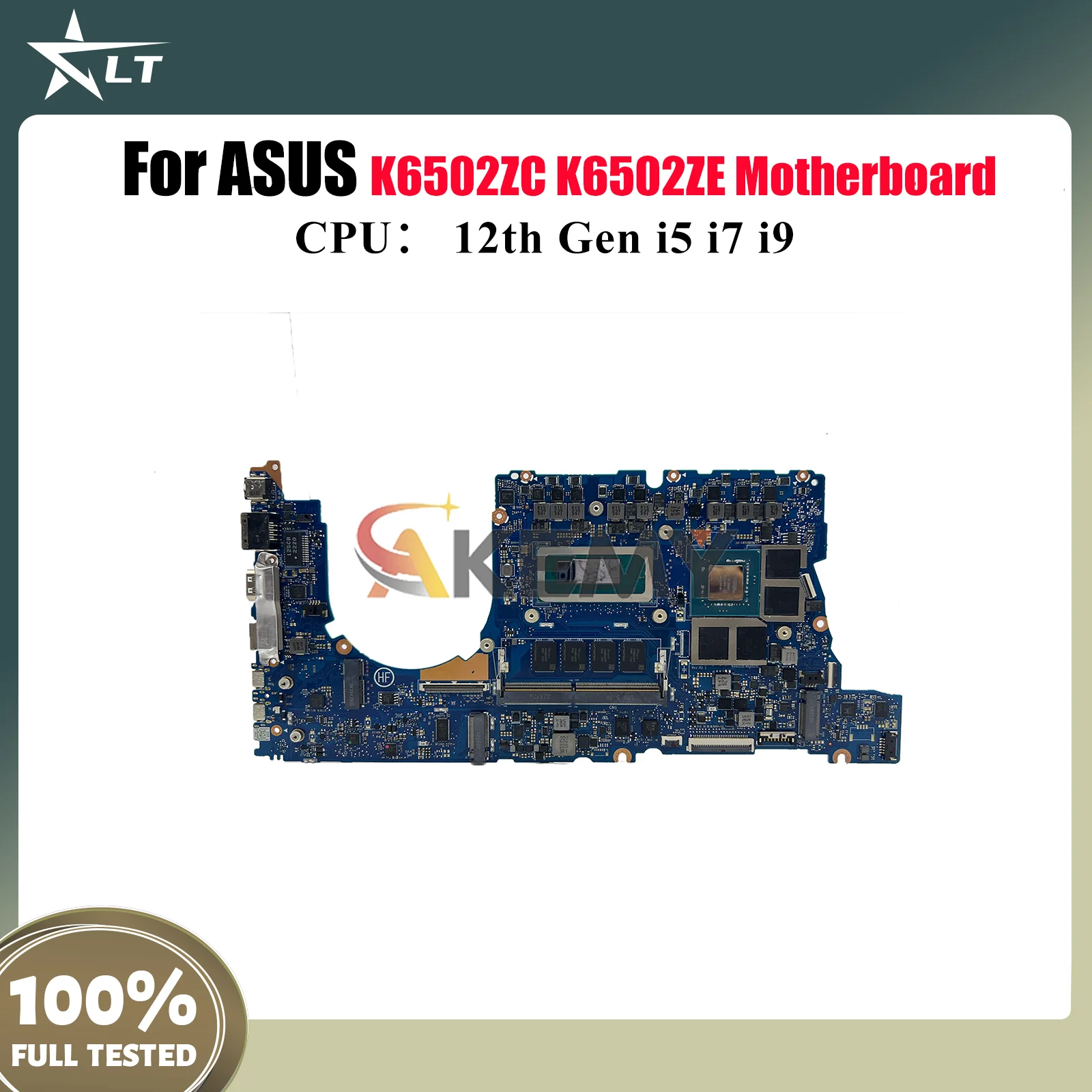 

K6502ZC Материнская плата для ноутбука ASUS TUF Gaming K6502Z K6502ZE K6502ZC Материнская плата с процессором 12-го поколения i5 i7 i9 100% тест, быстрая доставка