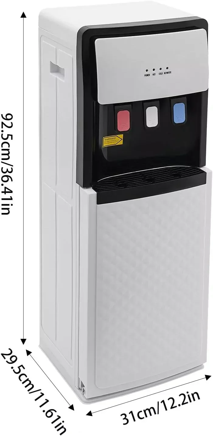 Water Dispenser Bottom Loading Water Cooler for 5 Gal Bottles w/Indicator Lights