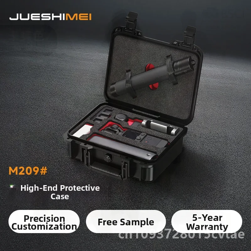 

Jueshimei Portable Manual Yuntai Camera Tool Storage Box Plastic Toolbox with Flip-top Lid for Small Equipment Protection