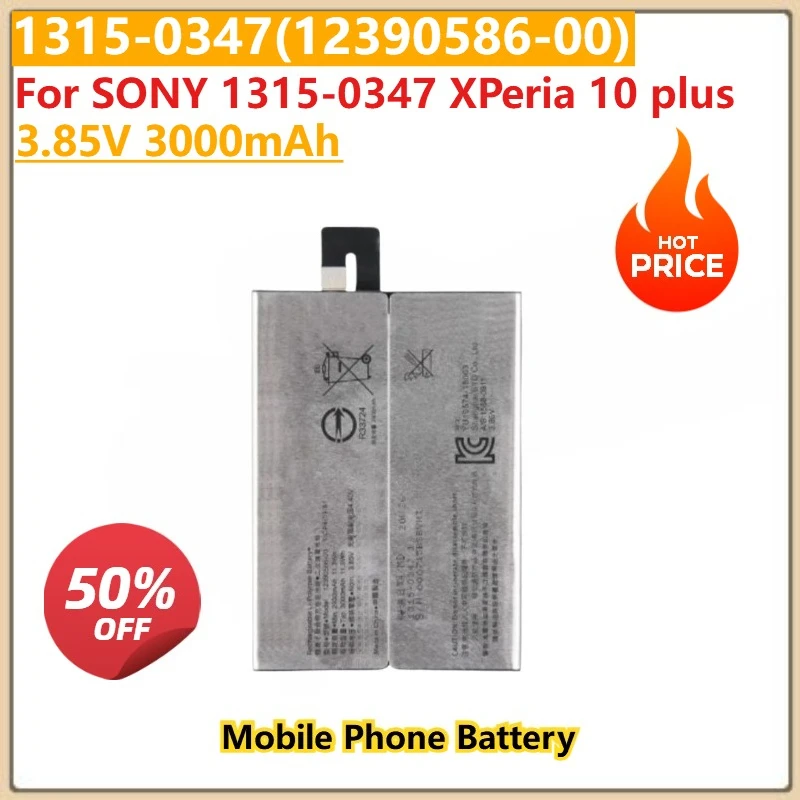 

100% New 3.85V 3000mAh 1315-0347(12390586-00) Replacement Mobile Phone Battery For SONY 1315-0347 XPeria 10 plus High Quality