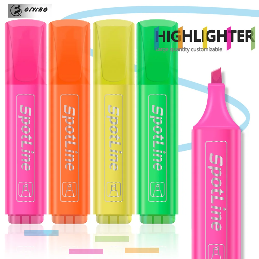 Imagem -05 - Fluorescente Desenho Highlighters Marcadores Pastel Flat Single Head Cor Clara Oblíquo Material Escolar Pcs por Conjunto