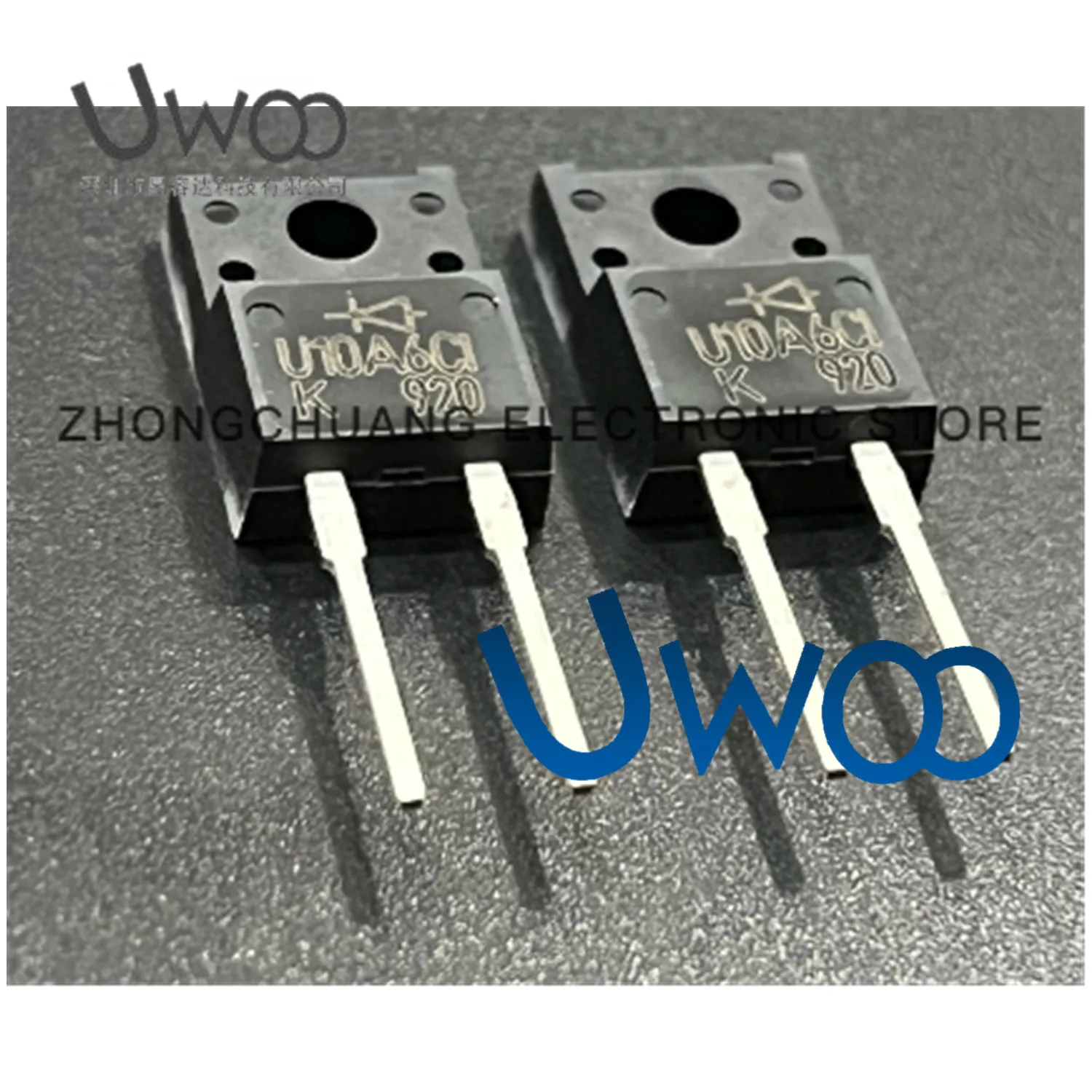 10PCS U10A6CI TO-220F-2 ultra-fast recovery rectifier diode 600V 10A new original