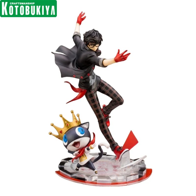 

In Stock Genuine Original KOTOBUKIYA Amamiya Ren & Morgana PERSONA5 The Animation Action Anime Figure Model Dolls Ornament Gift