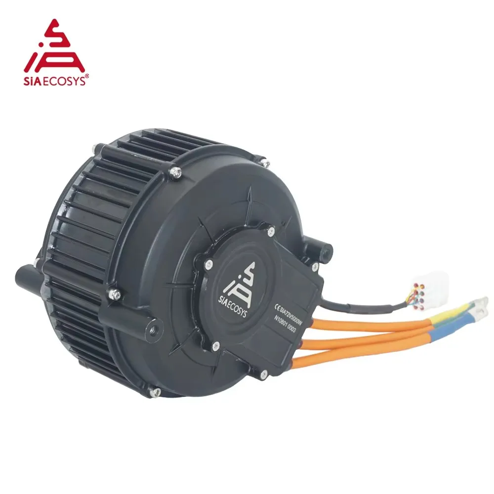 QSMOTOR QS165 V2 5000W 72V Mid Drive Motor Kit with ND72680 680A Controller 100KPH 43N.m Torque PMSM IP67 Waterproof