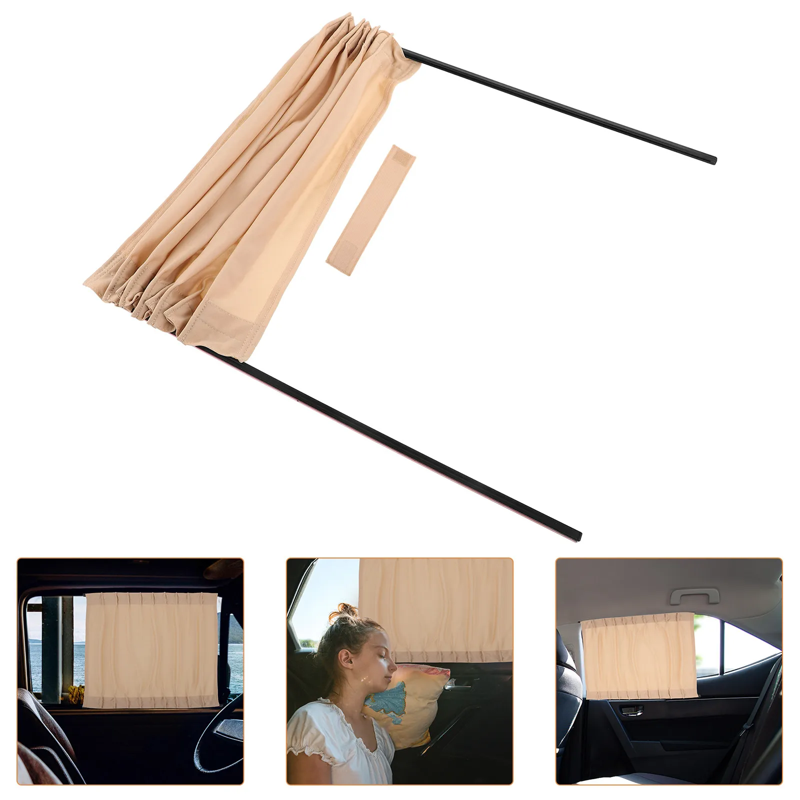 

2Pcs Automotive Window Shade Curtain for Cars Rvs Sun Protection Privacy Cover Quick Stick Self Adhesive Car Side Window Sun