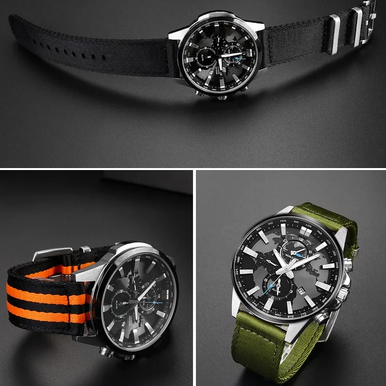 20 مللي متر 22 مللي متر حزام ساعة نايلون قسط السلس لينة النايلون الرياضة استبدال الفرقة الإفراج السريع العالمي قماش سوار حزام الساعات