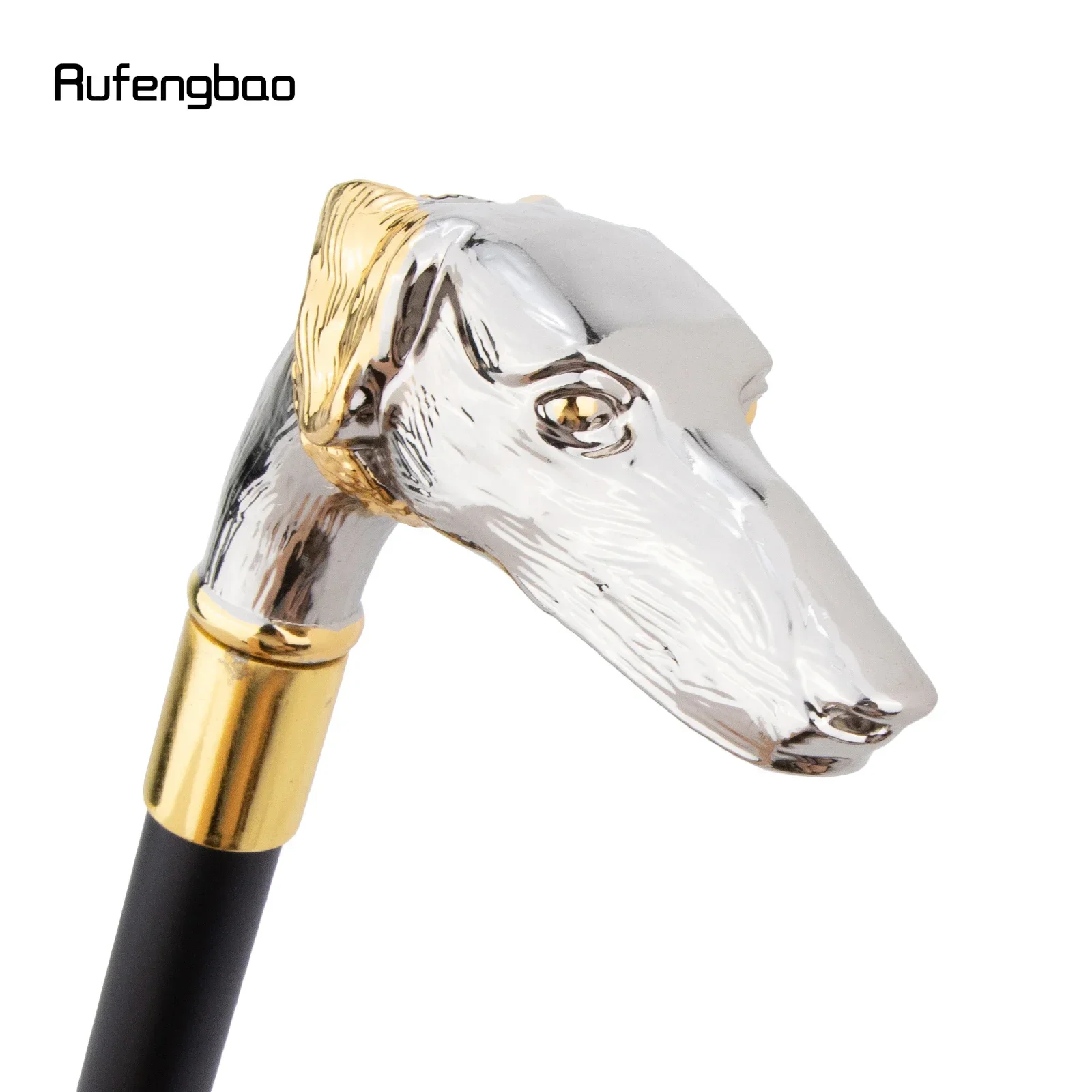 الذهبي الأبيض الكلب السجق الكلب رئيس عصا للمشي موضة ديكور عصا للمشي شهم أنيقة تأثيري قصب مقبض Crosier 93 سنتيمتر